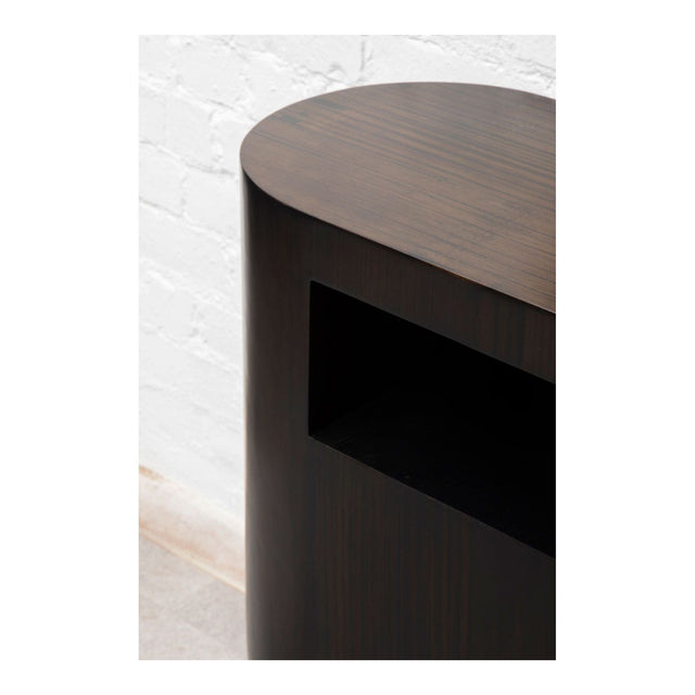 Heidi Oblong Bamboo Console Table in Dark Brown (9)